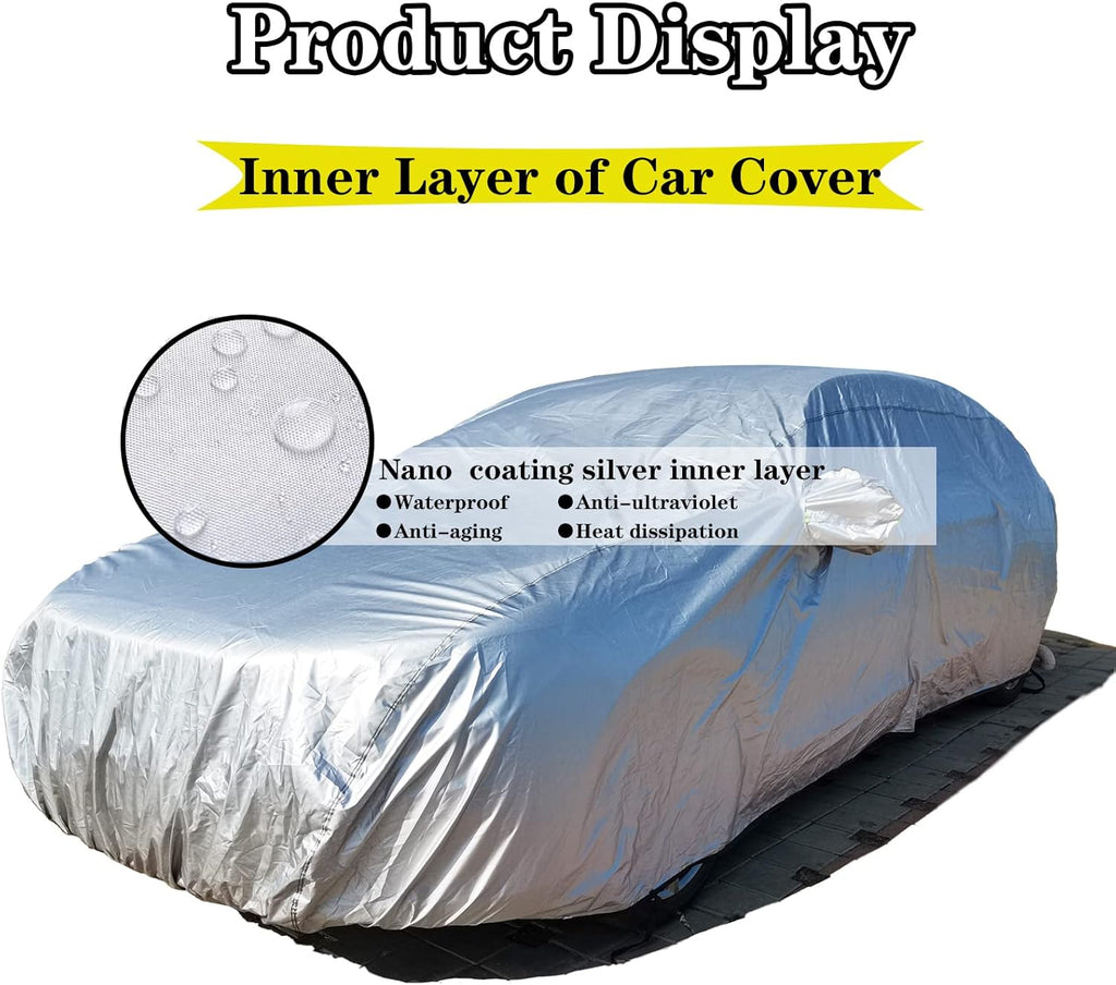 Black Full Car Cover 210D Oxford for Sedan Q190957