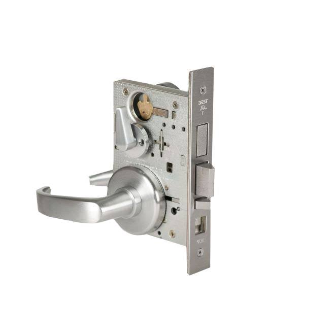 Mortise Lock with Deadbolt, Satin Chrome Finish W126014