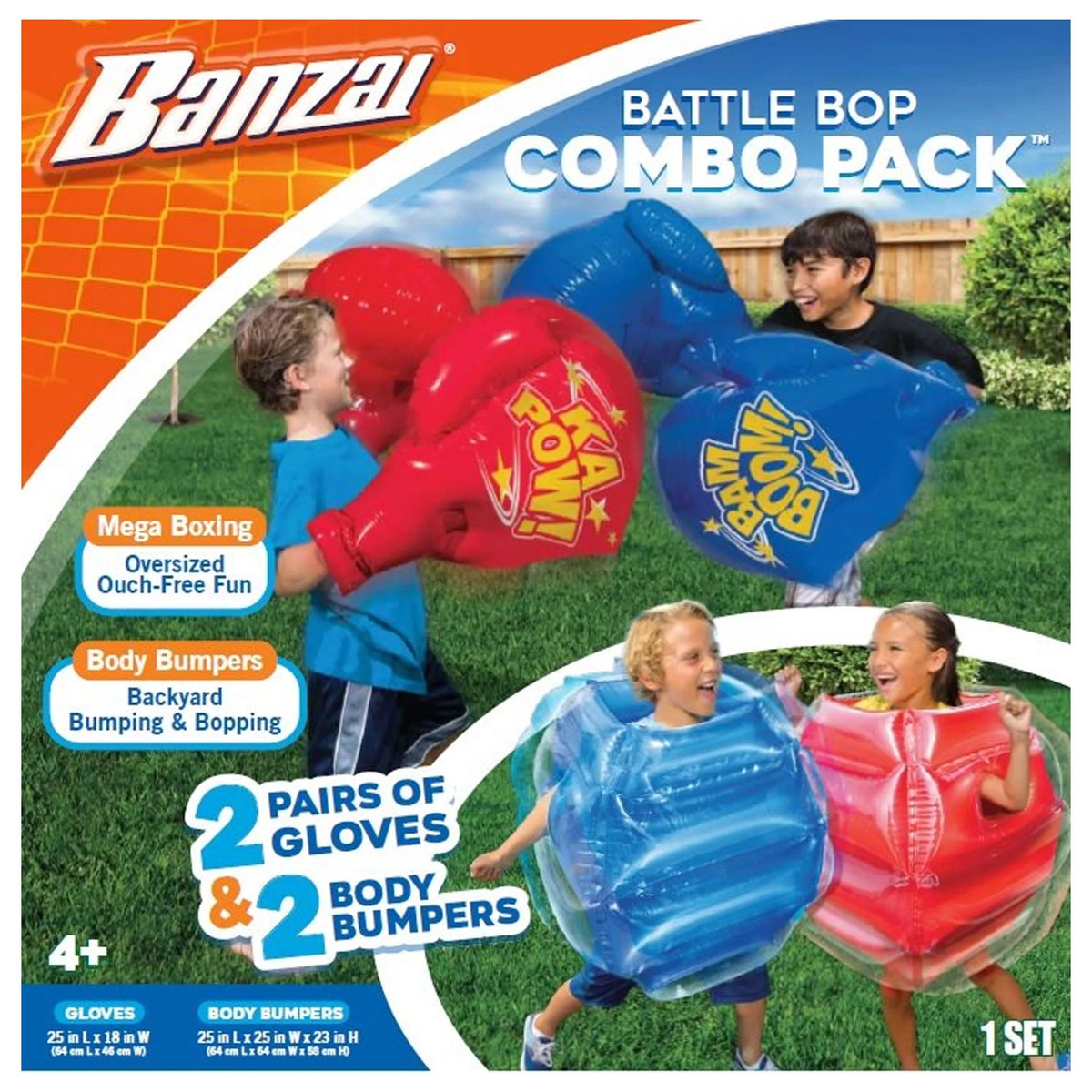 Inflatable Battle Blast Adventure Park with Motor and Battle Bop Combo D5697