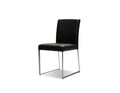 Black Leatherette Dining Chair Set of 2 O688246