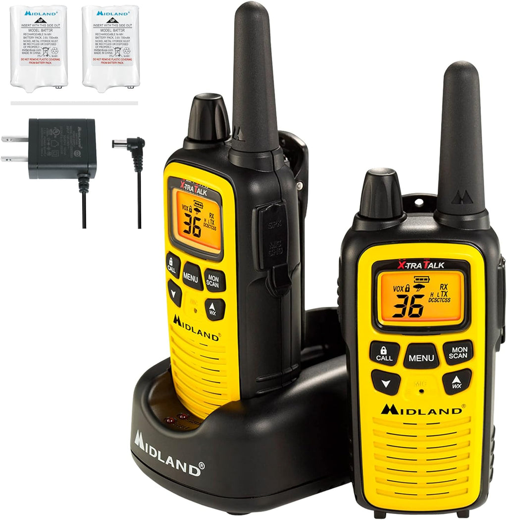 36 Channel FRS Two-Way Radio Pair Pack Yellow Black F6350