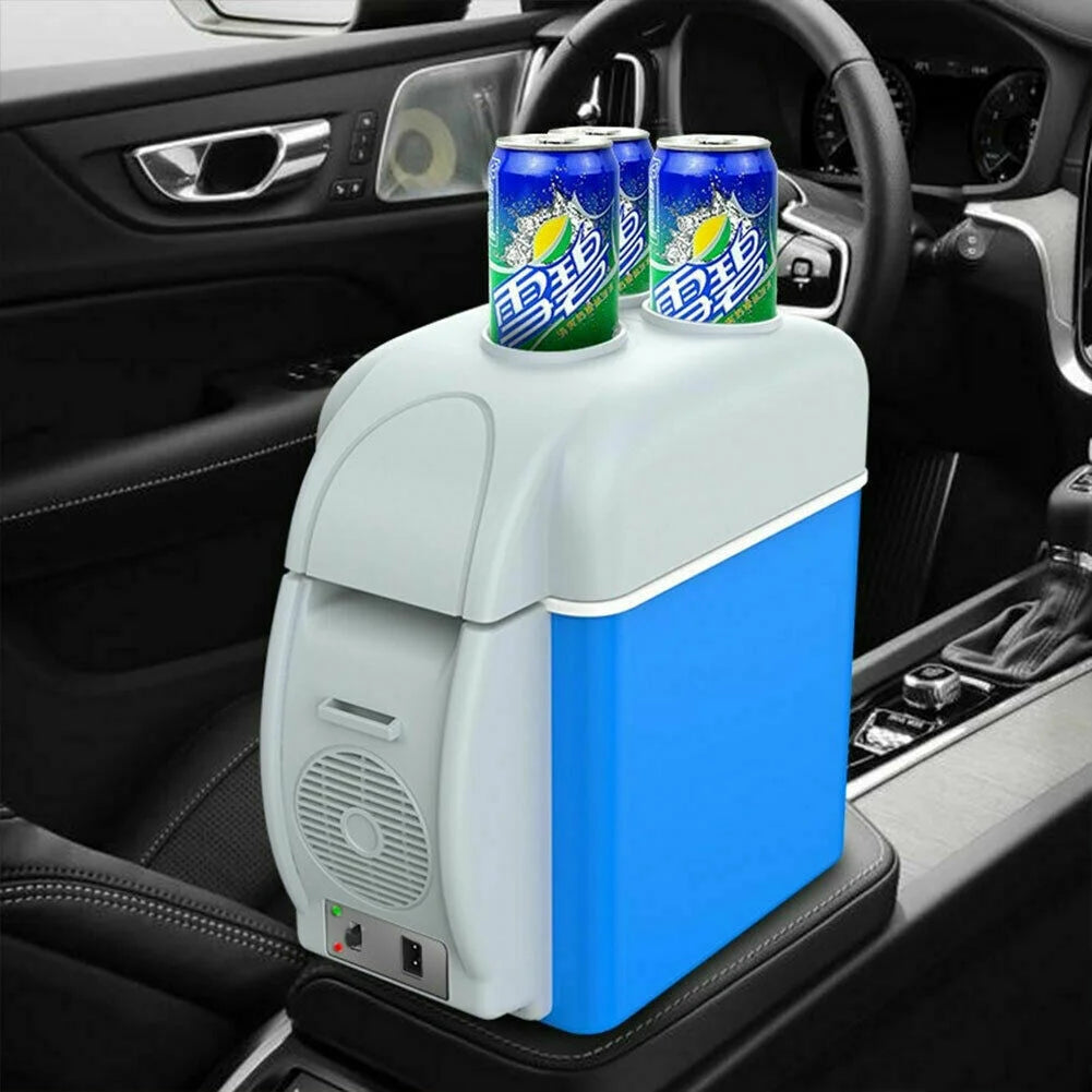 Blue 7.5L Electric Car Mini Refrigerator Cooler Warmer L8209