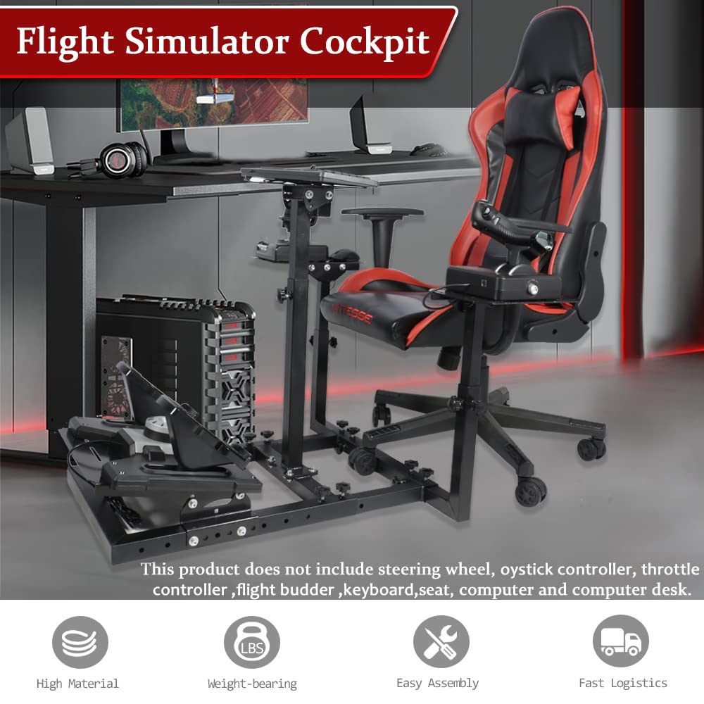 Flight Sim Stand with 3 Shift Lever Panels V429207
