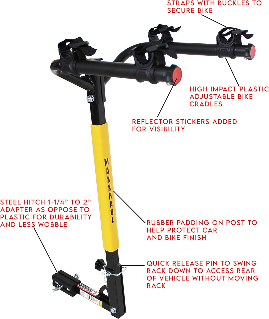 Hitch Mount 2 Bike Rack, 100 lb. Capacity L3364