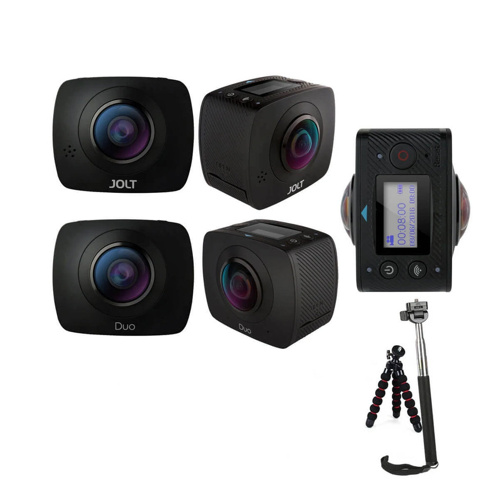 Sports Action Camera Kit Dual Lens with Tripod R9070