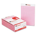 Pink Perforated Note Pads, Wide Rule, 5 x 8, 50-Sheet, Dozen H58735