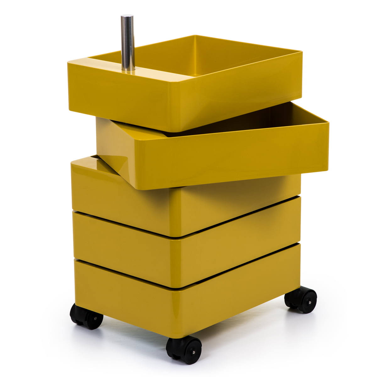 Yellow 5 Compartment Container G240