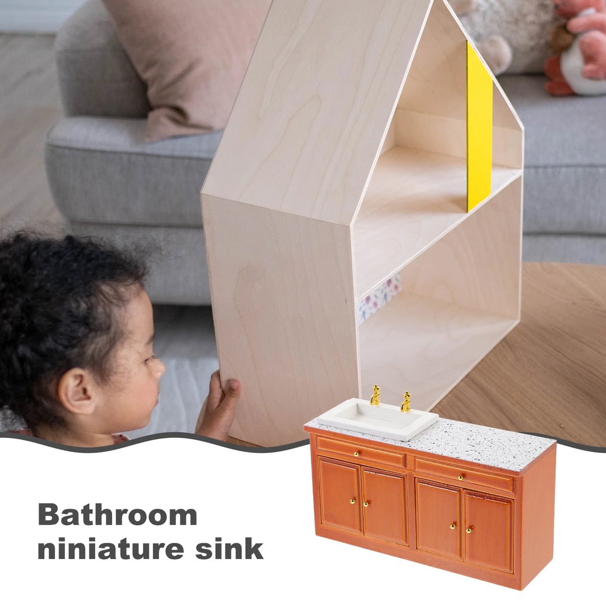 Mini Wooden Counter Sink B979