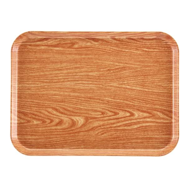 14 x 18 Light Elm Rectangular Serving Trays Q44163