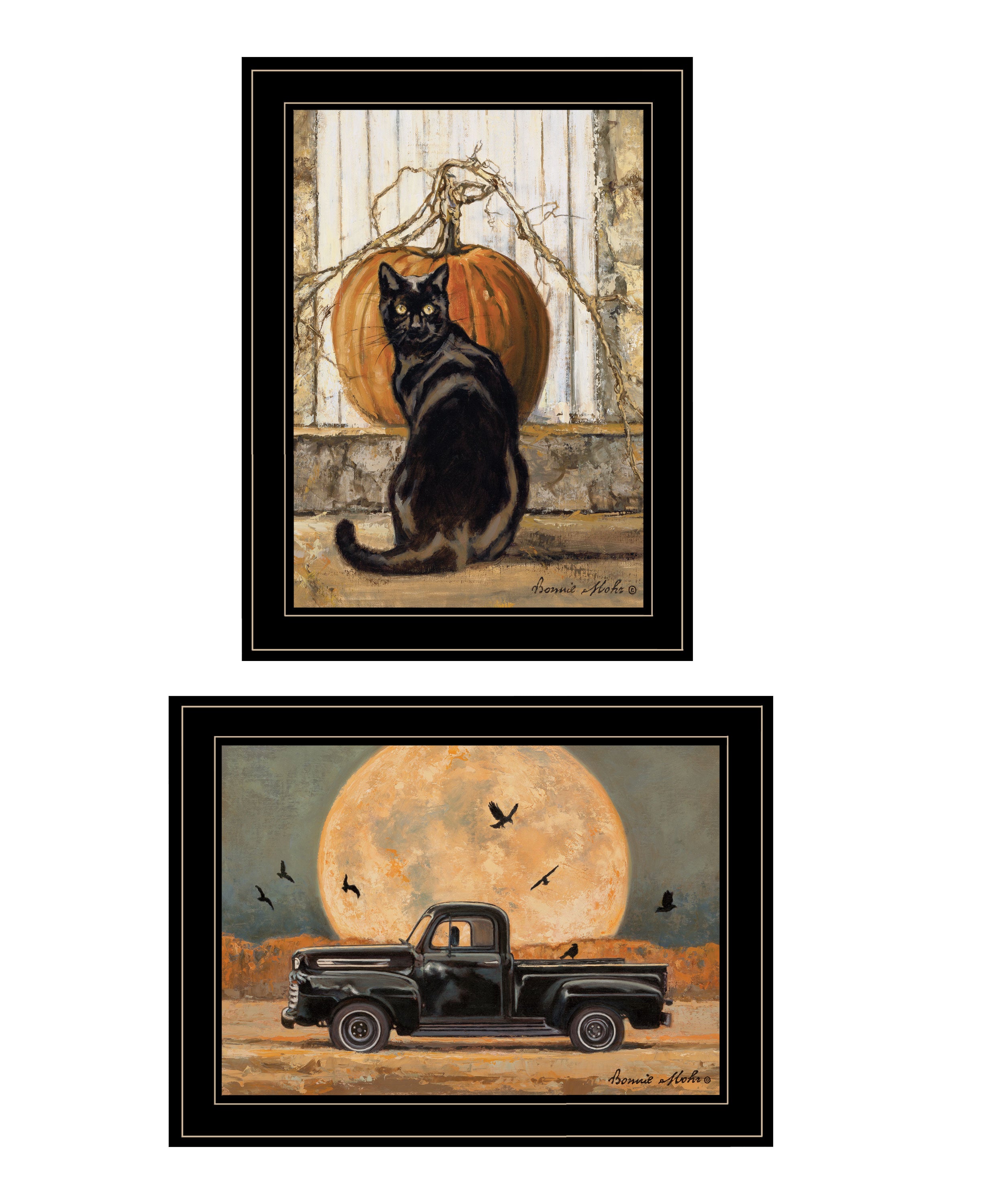 2-Piece Framed Print, Black Frame O789