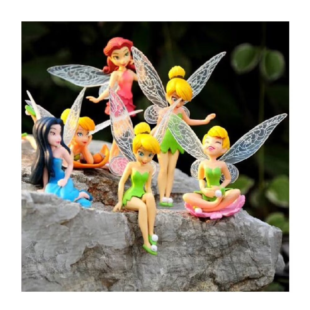 6pcs Fairy Girls Dolls Cake Topper L3192