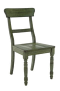 Antique Green Dining Chair Set of 2 W532