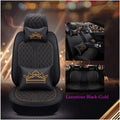 Luxury Black-Pink Car Seat Covers 5 Seats Full Set K351922