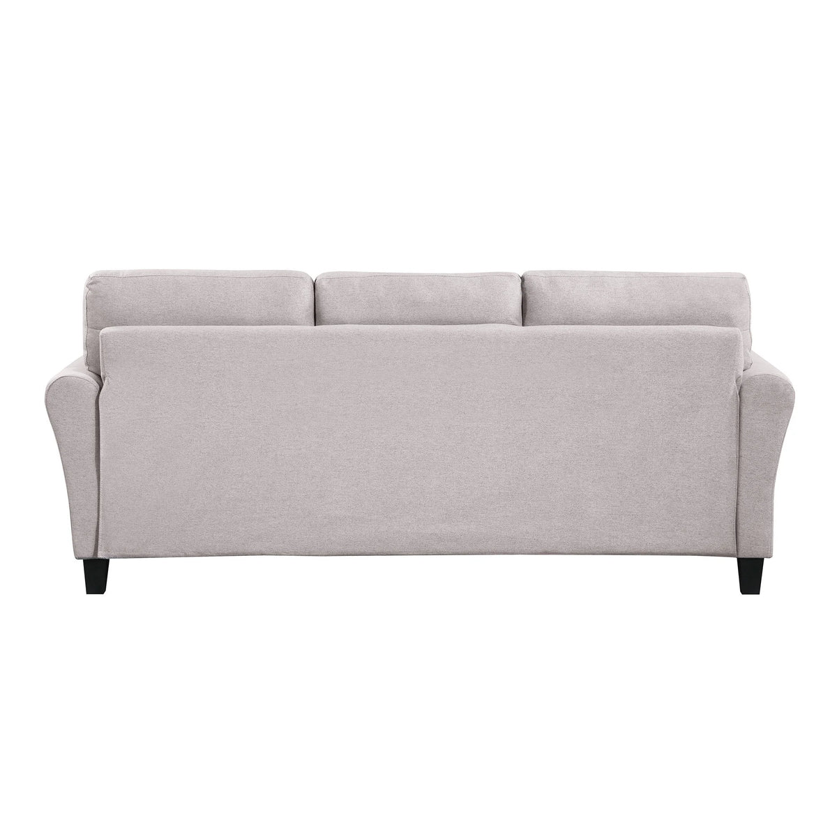 Light Grey Linen 3-Seat Sofa S855458