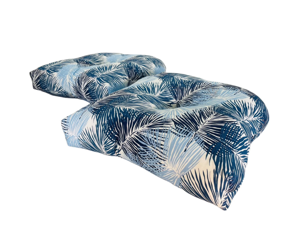 Indigo Blue Outdoor Seat Cushion Set of 2 J430290