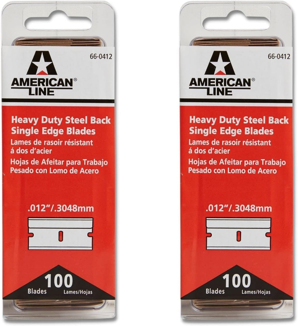 500-Pack 0.012 High Carbon Steel Single Edge Razor Blades W260