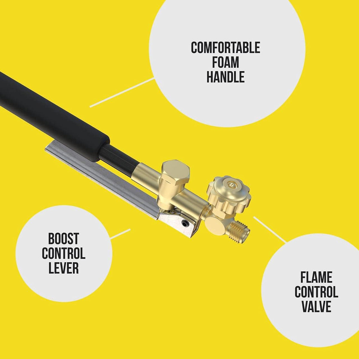 Propane Torch Weed Burner 500 000 BTU with Adjustable Flame Control V8245