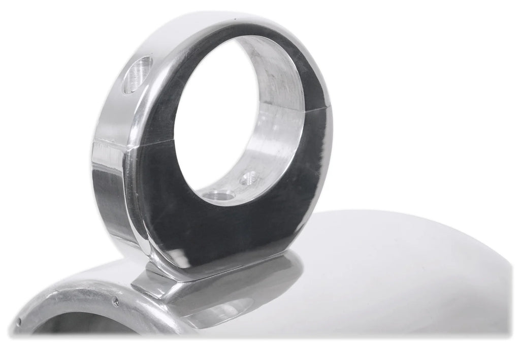 8” Polished Silver Aluminum Wakeboard Tower Speaker Enclosures O6977