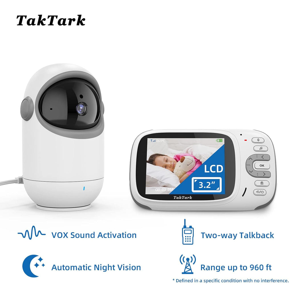 3.2 Baby Monitor with Camera and Audio No WiFi B514