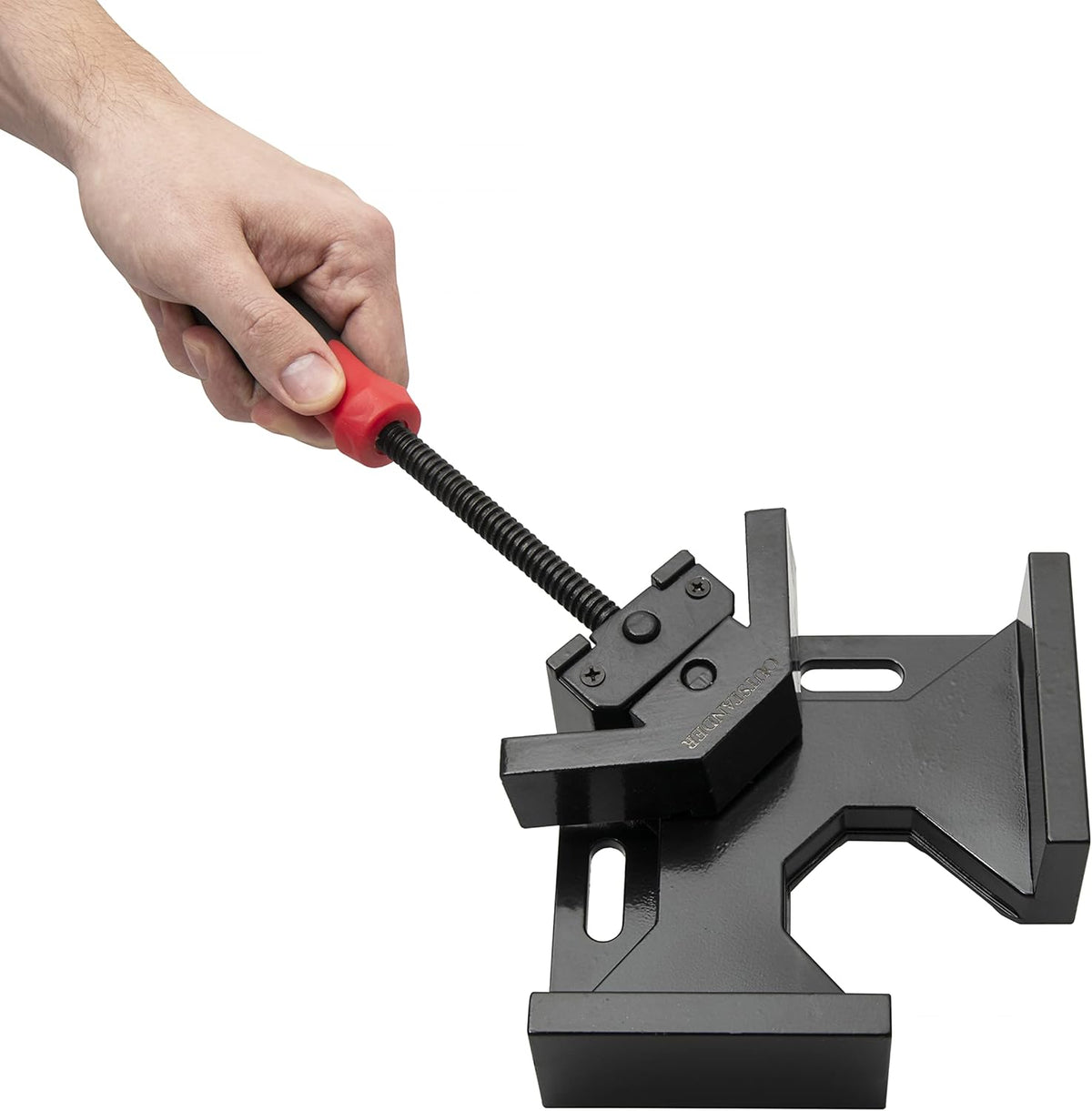 Right Angle Clamp, Single Handle 90 Degree Corner Clamps, Heavy Duty Aluminum Alloy Body, Swing Jaw O265031