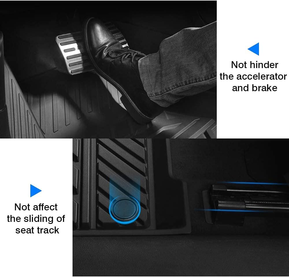 Black TPE Floor Mats 2 Row Full Set V62510