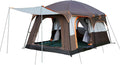Large 4~6 Person 2 Room Straight Wall Waterproof Double Layer Tent B4656