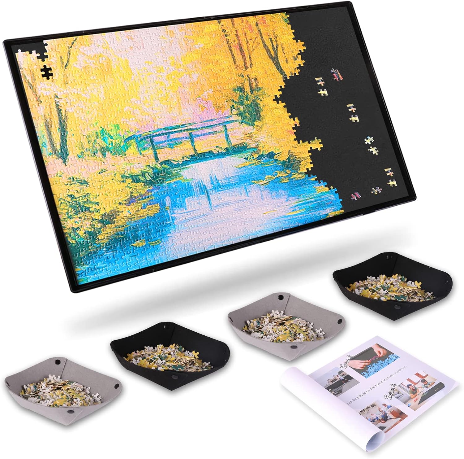 Jigsaw Puzzle Board Mat with Case, Pack of 2 A96856