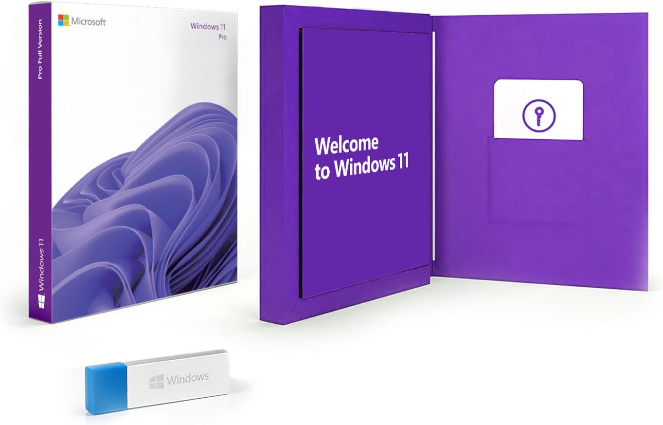 Window 11 Pro USB Flash 1 PC English International 2022 Version U348