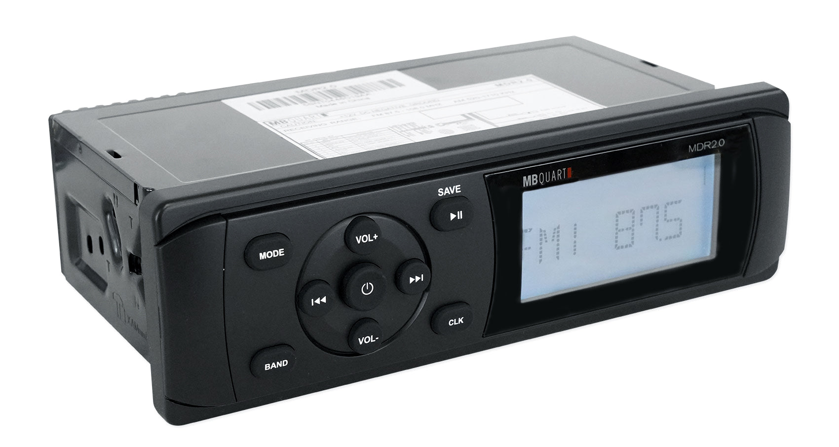 Marine Bluetooth Receiver with 4 Black 6.5" LED Tower Speakers P6279