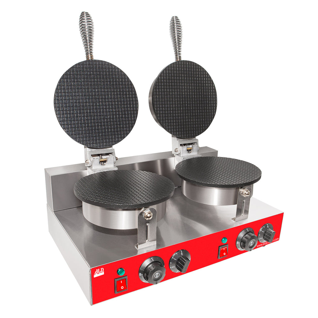 Double Nonstick Stainless Steel Waffle Cone Maker F55866