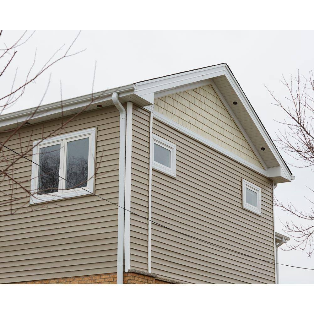 White Vinyl Casement Window with Screen A8842