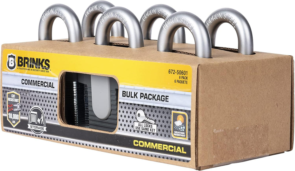 50mm Laminated Steel Keyed Padlock 6-Pack G278391