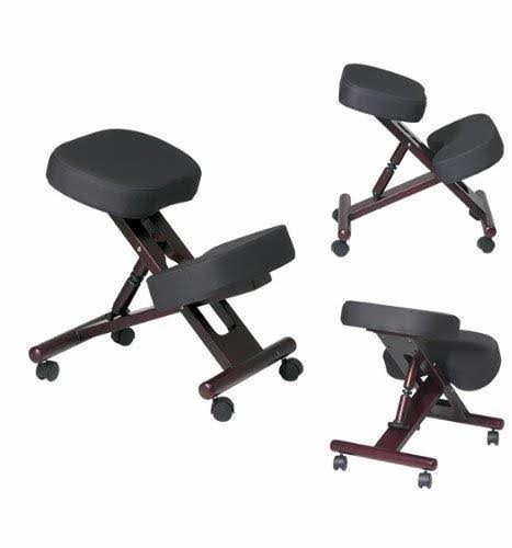 Knee Chair with Memory Foam and Casters J79496