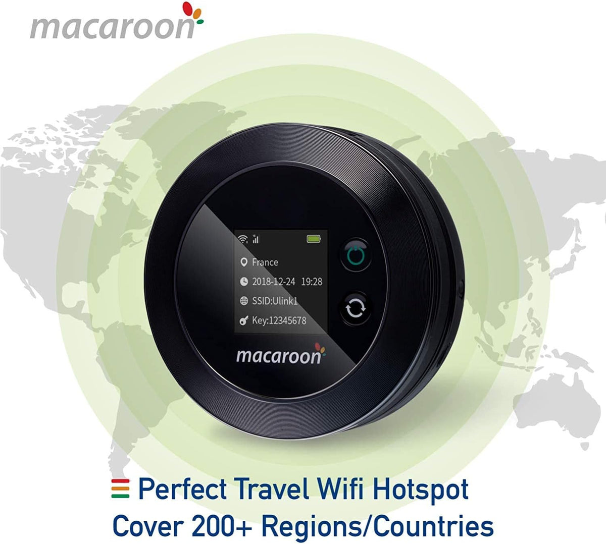 Portable Wi-Fi Router with 85GB Data 90 Days M423