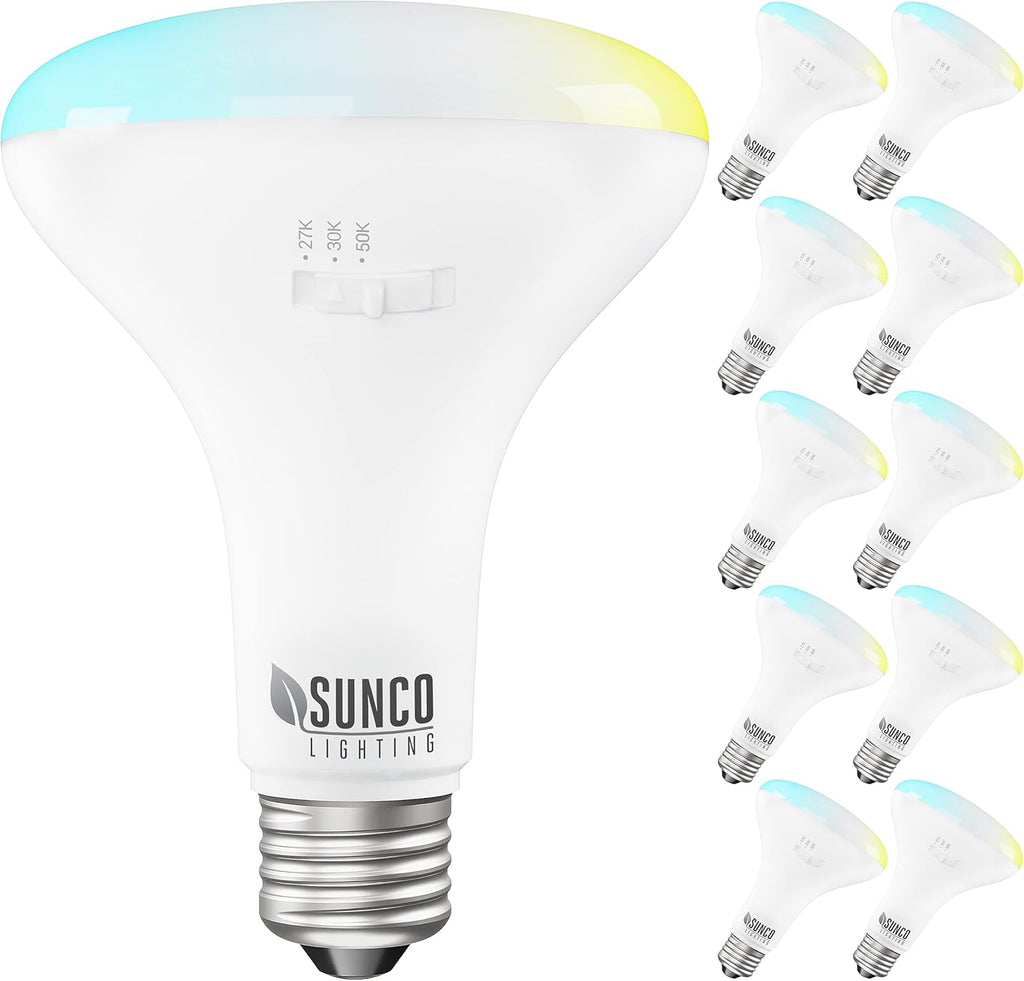 14 Pack BR30 LED Bulbs, 5000K Daylight, 850 LM, E26 Base, Dimmable Recessed Can Light Bulbs A50334