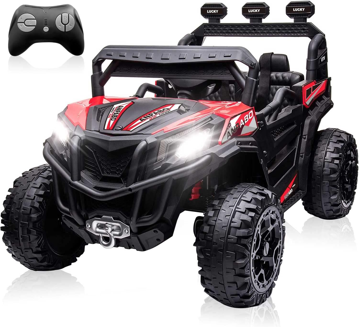 White Ride On UTV with Remote Control A485899