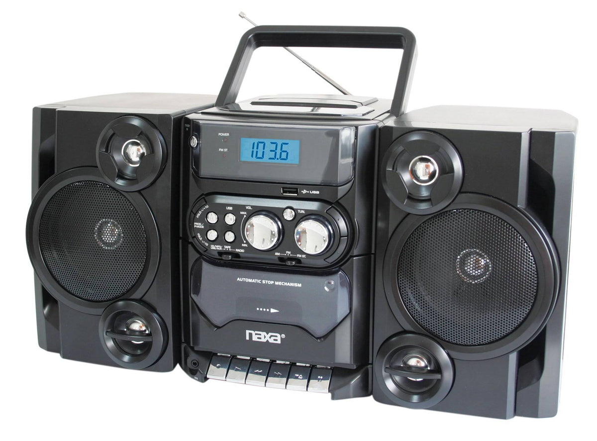Portable MP3/CD Player with AM/FM Stereo Radio and Cassette Player K21710