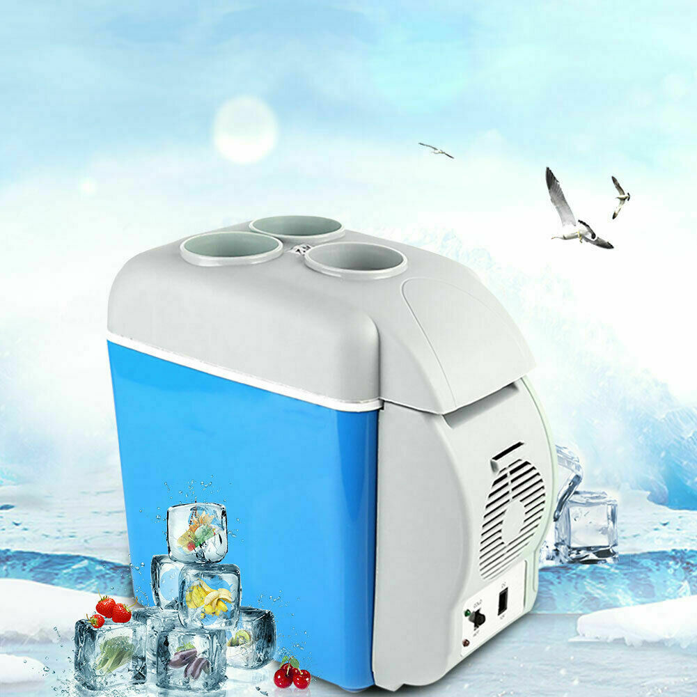 Blue 7.5L Electric Car Mini Refrigerator Cooler Warmer L8209