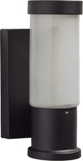 Cylindrical Wall Sconce With LED Light Bulb, Black Z8755