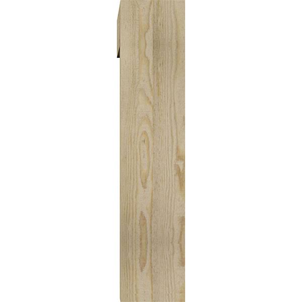 Thorton Block Rough Sawn Bracket with Offset Brace, Douglas Fir C8133