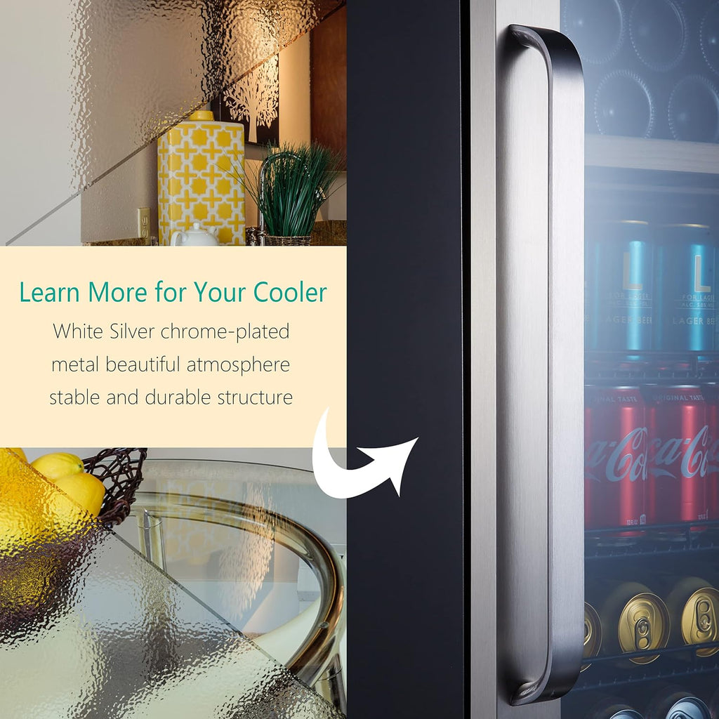 15 inch Beverage Cooler Refrigerator with Stainless Steel Door, 96 Cans Capacity P49895