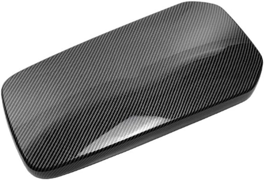 Carbon Fiber Central Console Armrest Panel Cover Trim M1130