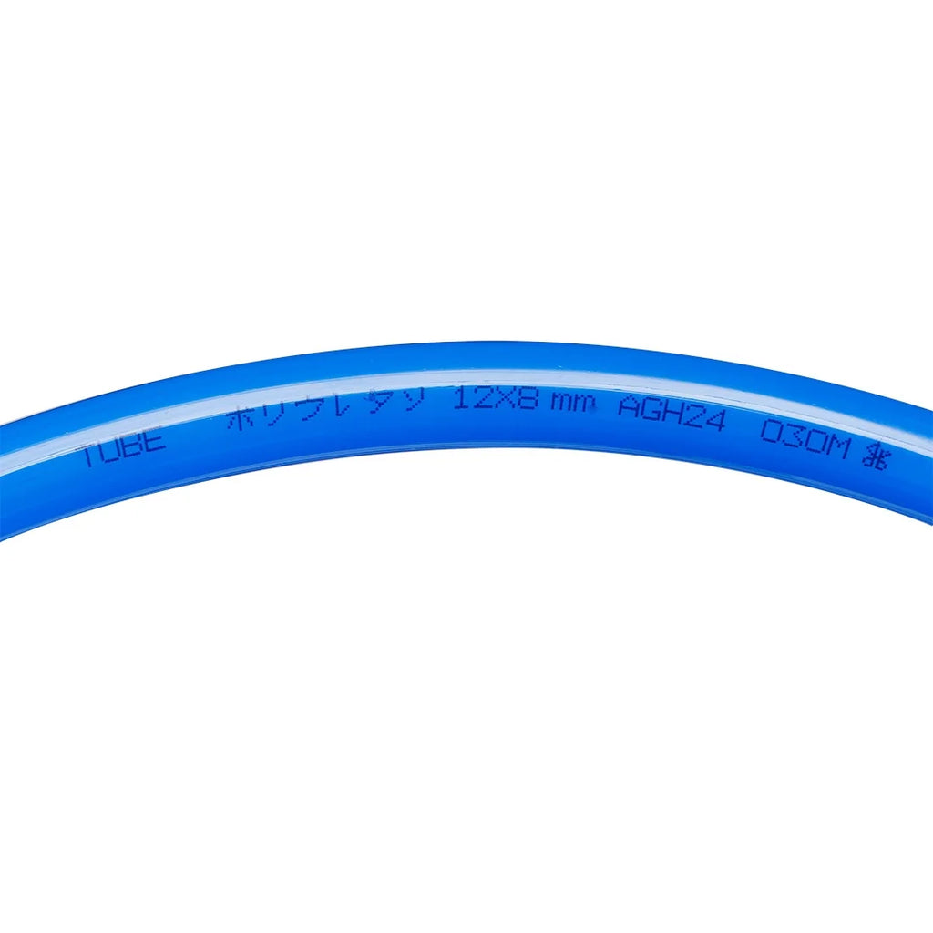 12mm X 8mm Pneumatic Air PU Hose Pipe Tube 10 Meter 32.8ft Blue C518387