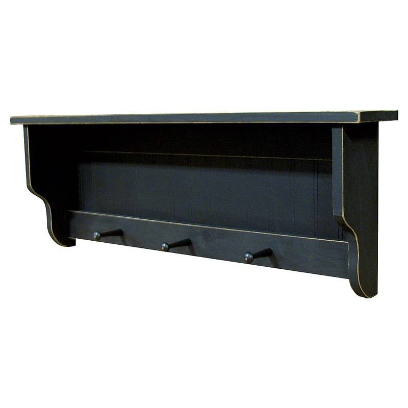 Sage Pine Shelf with Pegs J868135