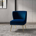 Navy Velvet Side Chair S43085