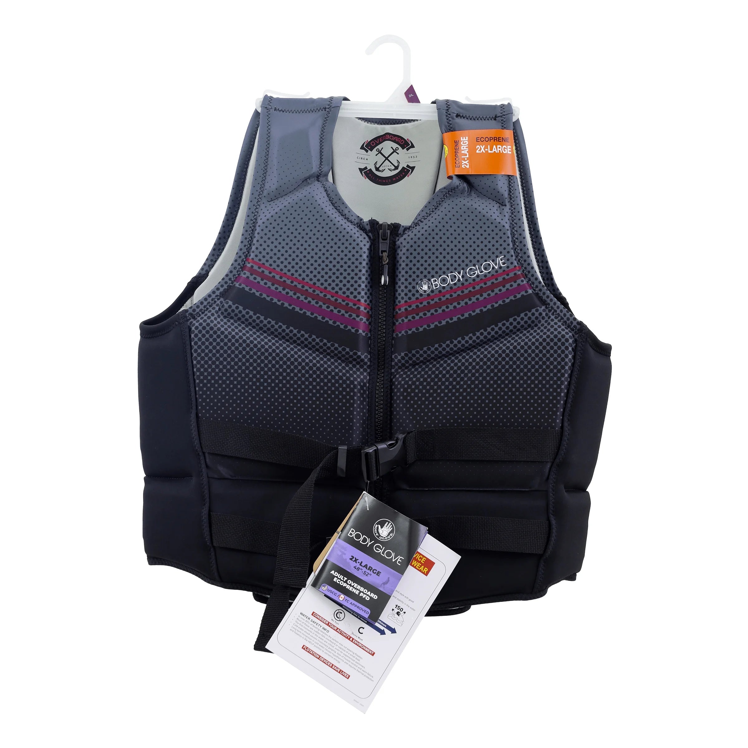 Black 2X-Large Life Jacket and Vest W56859