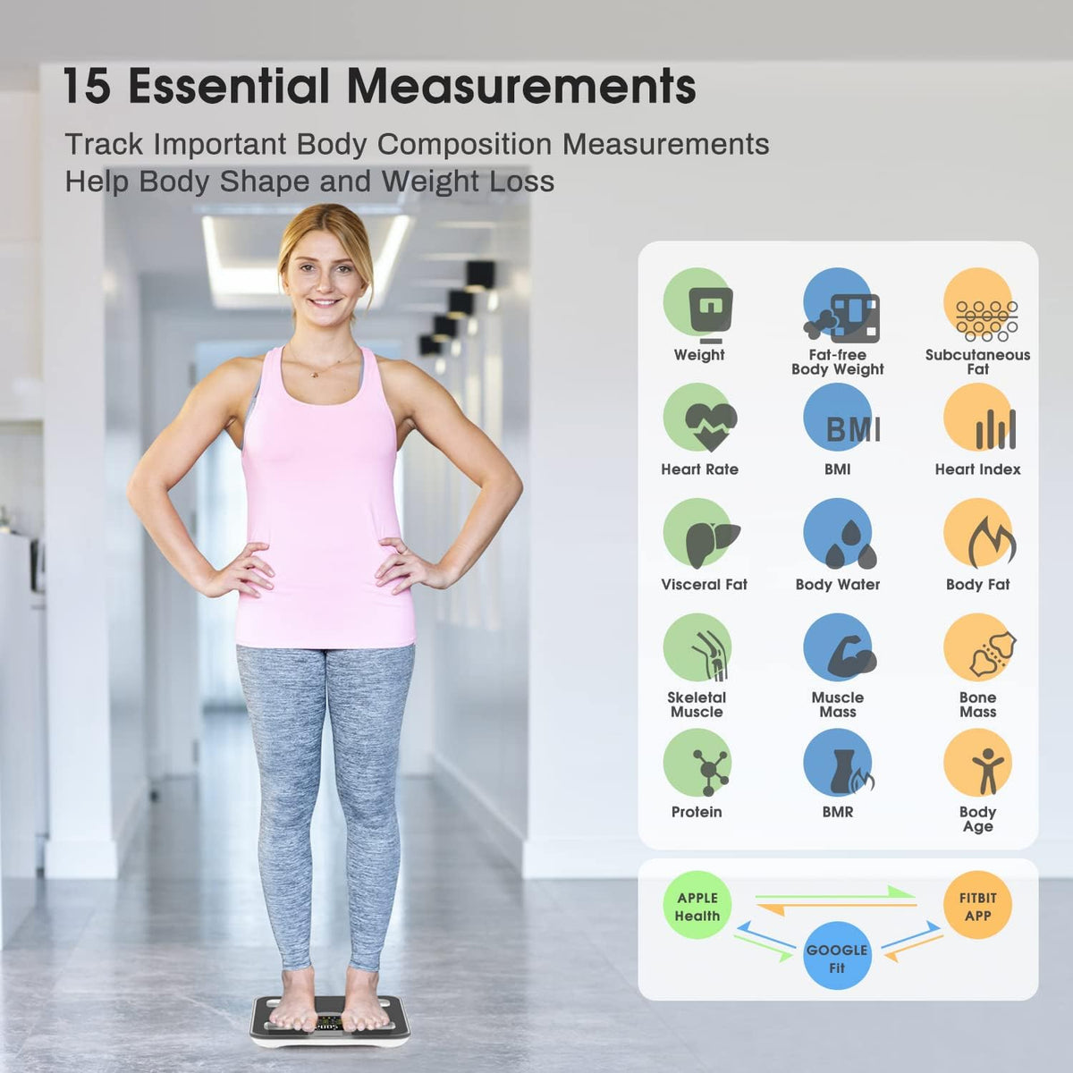 Bluetooth Body Composition Scale Pack of 2 C560680