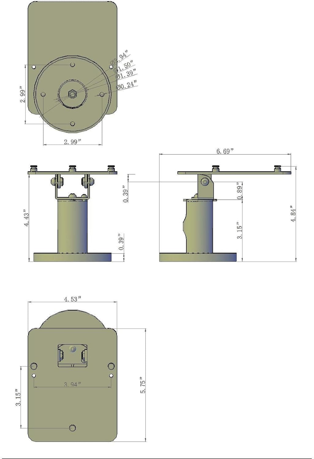 Swivel Metal Stand Pack of 2 Y276449