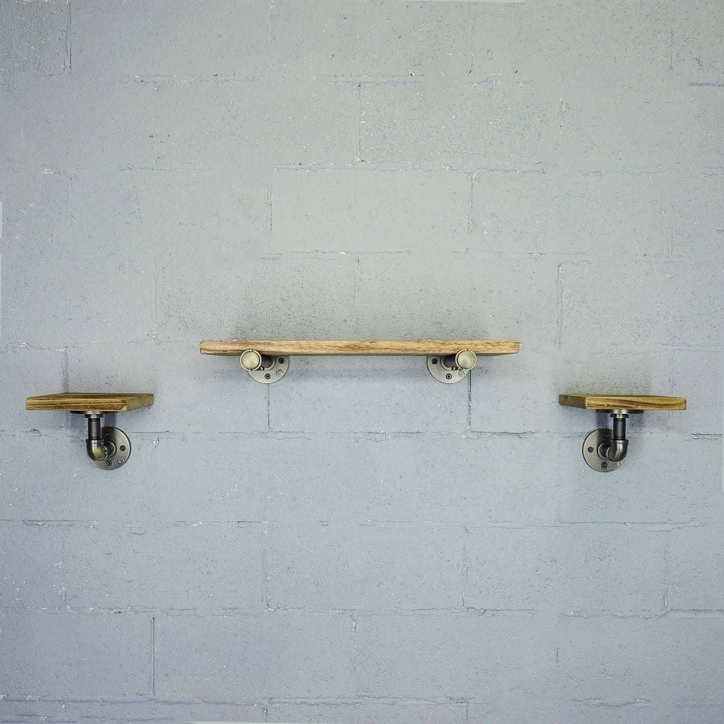 Set of 3 Farmhouse Industrial Wall Shelf T81806