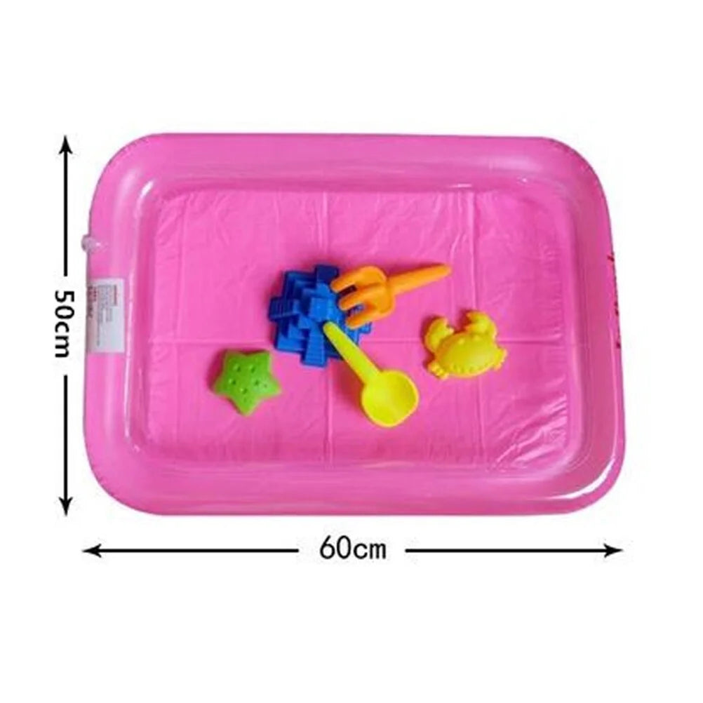 Pink Kids Sandbox Inflatable Sand Toy Tray T186067